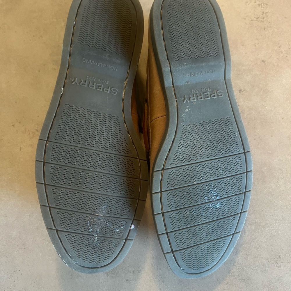 Women's Brown Leather Boat Shoes - Classic Lace-Up - Picture 7 of 7